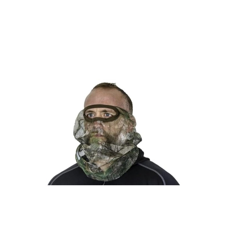 Hunters Specialties 3/4 Facemask, Realtree Edge - Hunting Breathable Mesh