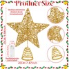 Gold Christmas Tree Topper Star Led,Hollow Glitter Sparkling christmas tree