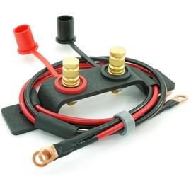 UTV Car Battery Jump Post Starter Jumpstart Battery Terminals Relocation Kit Remote Battery Charging Tool Jumper Terminals Work for UTV ATV Car Trucks RV Tractor Mower Diesel Boat