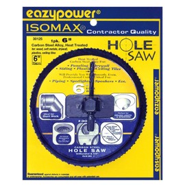 Eazypower 30125 6" Hole Saw for Cornhole Boards Including Corn Hole Board Plans, (1per Pack)