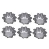 LABRIMP Metal Jelly Molds 6pcs Tart Molds Non Stick for