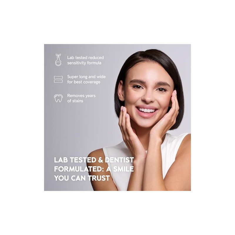 InoPro Natural Teeth Whitening Strips - Gentle Whitening for Sensitive