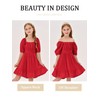 Girls Summer Dresses Square Neck Lantern Sleeve Tie Backless Ruffle