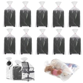 Extra Large Clear Plastic Storage Bags,10 Pieces 40x60 Inches 100x150 Cm Big Giant Jumbo Huge Plastic Storage Bags For Dustproof, Moistureproof, Luggage, Suitcase, Furniture,Comforter, Chair