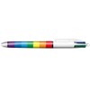 Rainbow BIC 4 Colours in 1 Retractable Ballpoint Pen, Pack