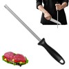 Honing Steel 31.5cm, Stainless Steel Sharpening Rod with Non-Slip Handle