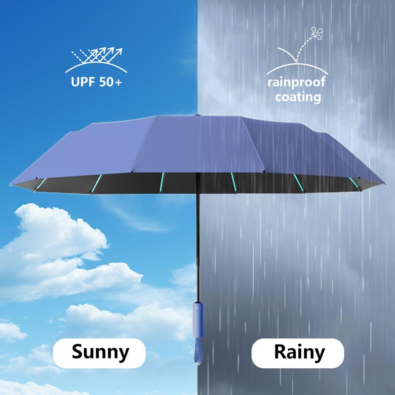 WoRuyKot Repel Umbrella Windproof Travel Umbrellas for Rain - Easy