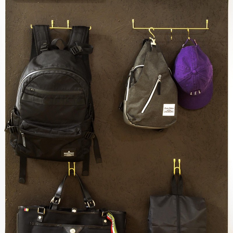 Wake Industry Kabette Wall Storage Backpack Hook, Black