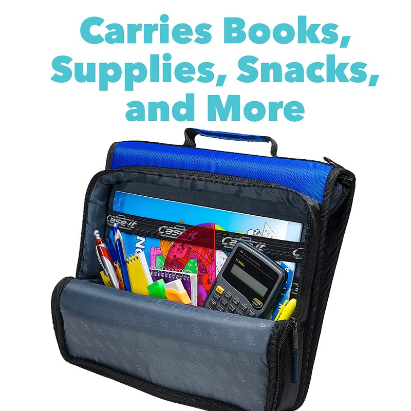 Case-it Universal Zipper Binder | 2-Inch O-Rings, 13-Inch Laptop/Tablet Padded