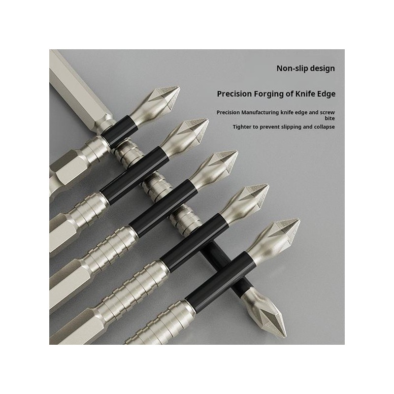 Anti-Slip PH2 Impact Driver Bit Set:_25-50-65-70mm (4PCS)