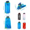 Dfuqanb Pack of 4 Foldable Water Bottles, Foldable Flexible Water