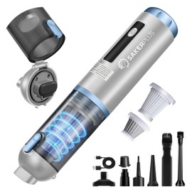 SakerPlus Mini Vacuum Cleaner,Cordless Car Vacuum, 4 in 1 Mini Vacuum Cleaner High Power 16000PA Suction Handheld Vacuum,Portable Vaccum with HEPA Filter for Cars,Desktop,Home HL159