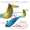 RuiJiaXiang 8g 6cm 8pcs Paddle Tail Swimbait Set - Pre-Rigged