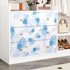 Skyblur Blue and White Floral Peel and Stick Wallpaper Modern