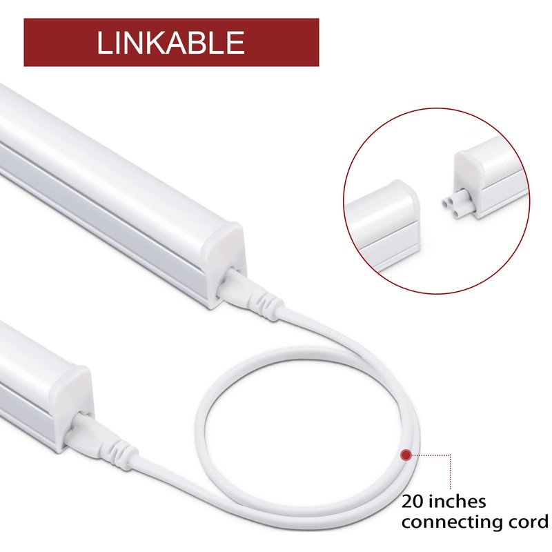 Kihung (Pack of 8 2FT LED Shop Light, 10W 1100LM