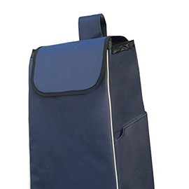 harayaa - Bolsa de almacenamiento de repuesto para carrito de compras de gran capacidad, impermeable, duradera para el hogar u oficina, bolsa de carrito portátil, color azul oscuro gruesa