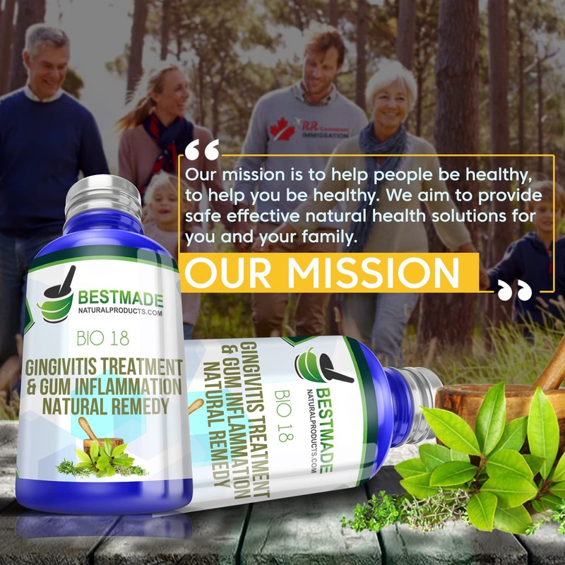 BestMade Natural Gingivitis Remedy: Boost Oral Health Naturally, Fight Halitosis,