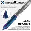 XDENGP 60 Degree V Groove Router Bit, Carbide CNC Chamfer