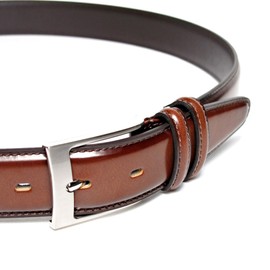 COXSWAIN CW20201-36 Men's Belt, Genuine Leather, Convincing Material, Exquisite Antique Brown, 1.3 inches (33 mm) Wide, Adjustable Length Cut, Made in Japan, Braun