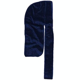 Velvet Durag: Supreme Quality Wave Cap Head Wrap Men Women Kids, Style, Waves, Chemo Cap, Premium Luxury, Long Lasting (Blue)
