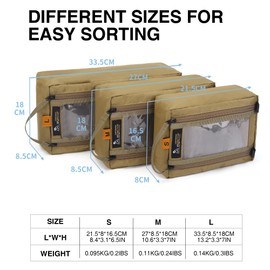 Mardingtop Tactical Packing Cubes for Travel, 3 Pack Luggage Organizer Bags Set for Outdoor Camping,Backpacking,Hiking