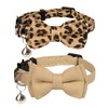 Gyapet Collar for Cats Pets Breakaway with Bell Bowtie Floral