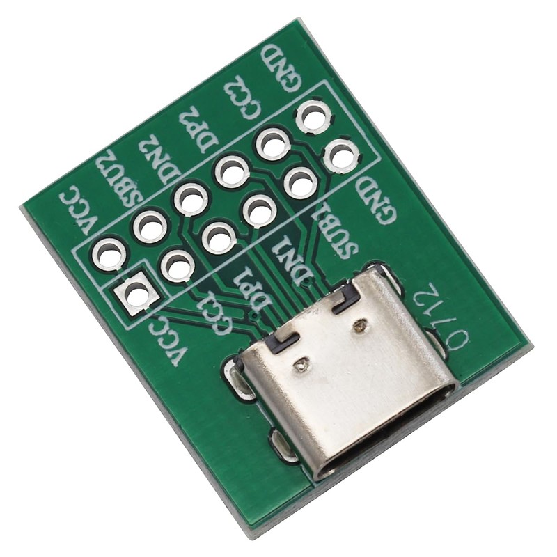 Heevhas USB Type-C to DIP PCB Connector Pin Board Test
