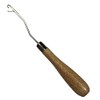 Rug Making Latch Hook Tool with Wooden Handle for Tapestry