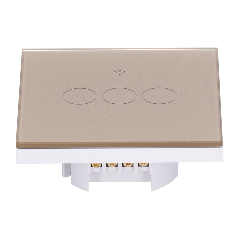 For Tuya Zigbee Light Switch 3‑Gang Remote Control Touch Switch