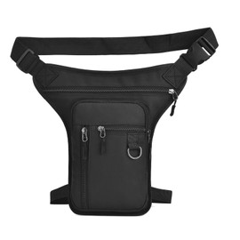 Thigh Bag Waist Bag, Outdoor Travel Waist Bag, Generic Leg Bag, Leg Bag, Tactical Belt Bag, Outdoor Tool Bag for Men and Women, black, Waist and leg bag