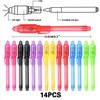iZoeL 14 Invisible Ink Pen UV Pen Secret Pens with
