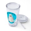 CafePress Save The Arctic Climate Change 16 oz Insulated Straw