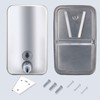 VANNSOO Commercial Soap Dispenser Wall Mount Stainless Steel Manual Liquid