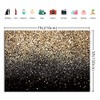 Ruini Polyester Black Gold Glitter Sequin Dots Starry Sky Shiny