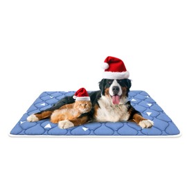 Dog Crate Mat, Ultra Soft Dog Bed Mat for Sleeping with Anti-Slip Bottom, Washable Dog Mat Kennel Pad for Large Medium Small Dogs Breeds with Cute Prints and Dark Colored to Hide Stains (59" X 35")