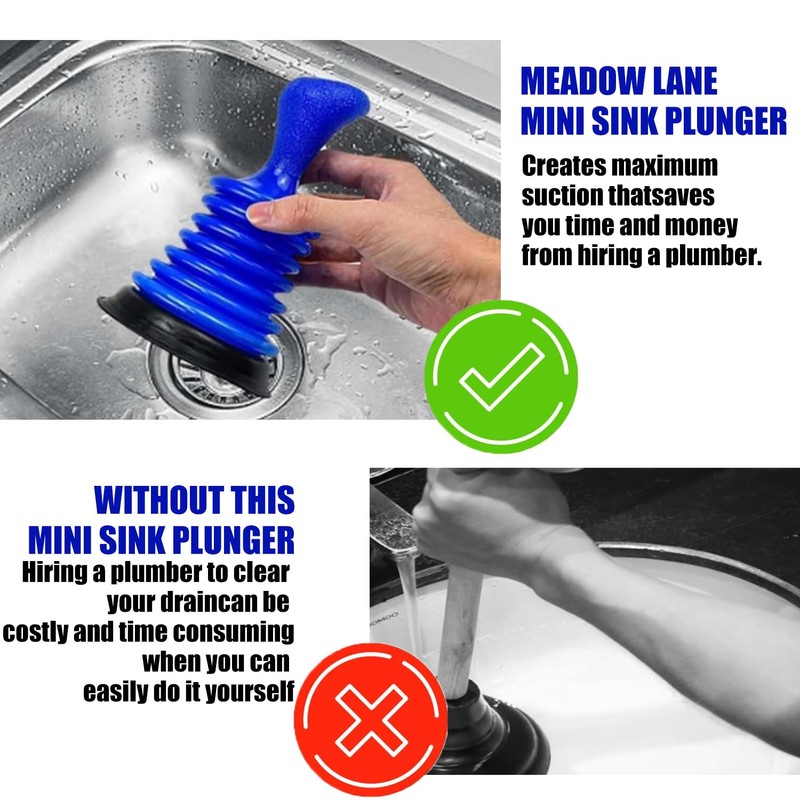 1 Pcs Sink Plunger, Toilet Plungers for Unblocking, Mini Sink