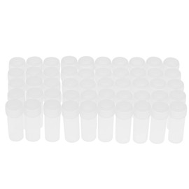 50 Pcs 5Ml Volume Plastic, Plastic Vials With Lid Sample Bottles Sample Bottles Small Storage Container