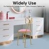 Modern Vanity Chair Stool, Cute Butterfly Shaped Backrest Makeup Chair
