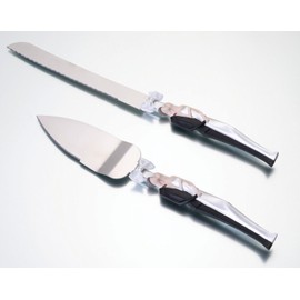 Lillian Rose 14.75-Inch Caucasian Couple Knife and Server Set