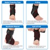 Ankle Brace, Ankle Bandage with Velcro Fastening, Adjustable, Bandage Ankle
