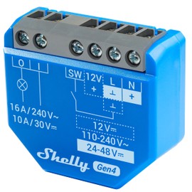 SHELLY 4 x 16A Wifi Bluetooth Relay 1 Gen4 Blue