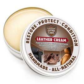 European Leather Care Cream Leather Cleaner & Conditioner All Natural Made USA - European Leather Care - 2 Ounce
