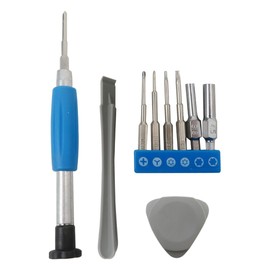GRABOTE Latest Upgraded 10 in 1 Screwdriver Repair Tool Kit 7 Security Screwdriver Bits for Gamecube/Sega Game Gear/TurboGrafx 16/TurboDuo