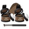 2Pcs Hairline Powder with Brush Hair Shadow Root Touch Up Powder Set for Thinning Hair Gray Hair Coverage Hairline Concealer for Women (#11-Light Brown)