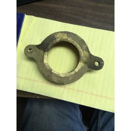 Brass Urinal Flange.  2" Pipe Thread..  4" Bolt Spacing. Threaded For 1/4" Bolt