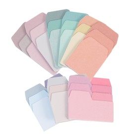 LALAFINA Pastel Gradient 6 Pack Memo Stickers Cute Designs School Stickers Book Notes