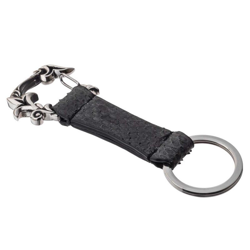 Artemis Classic ACLK0024 Floral Carabiner Keychain Python Men's Brand Jewelry