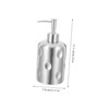 FELTECHELECTR Ergonomic Pump Bottle Dispenser Stainless Soap Body Wash Shampoo