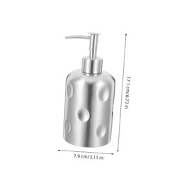 FELTECHELECTR Ergonomic Pump Bottle Dispenser Stainless Soap Body Wash Shampoo Refillable for Home Travel