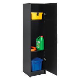 Prepac Elite 65 in. Engineered Wood Narrow Storage Cabinet in Black